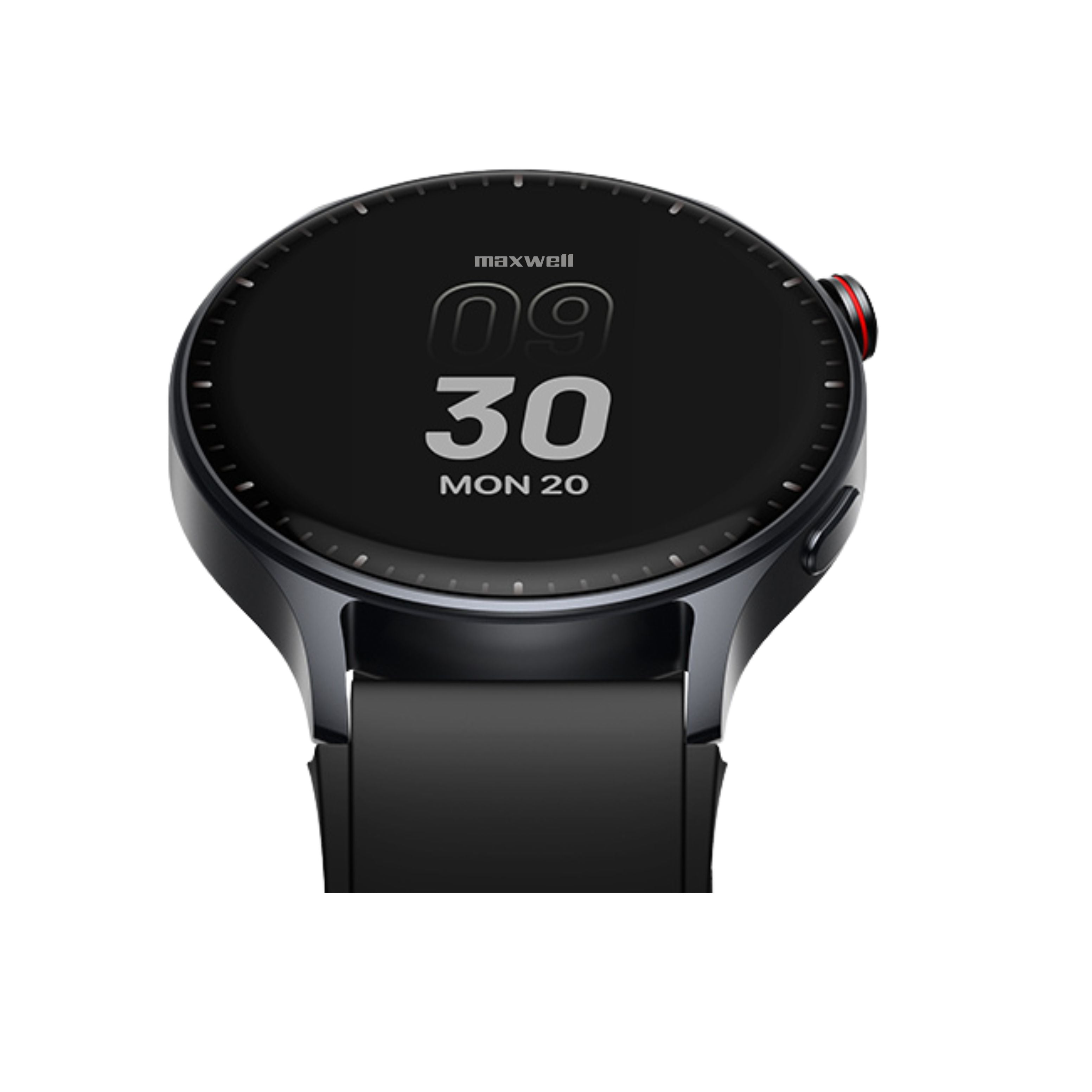 Smartwatch AMOLED Maxwell AR01 Black - Suivi de Santé Avancé, Écran AMOLED, Résistant à l'Eau, 120 Modes d'Exercice