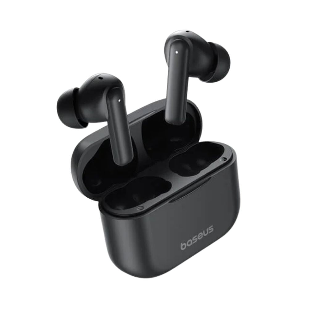 Baseus Bowie E17 – Écouteurs Bluetooth 5.3 avec Réduction de Bruit ENC, 25h d’Autonomie Faible Latence pour Gaming & Appels