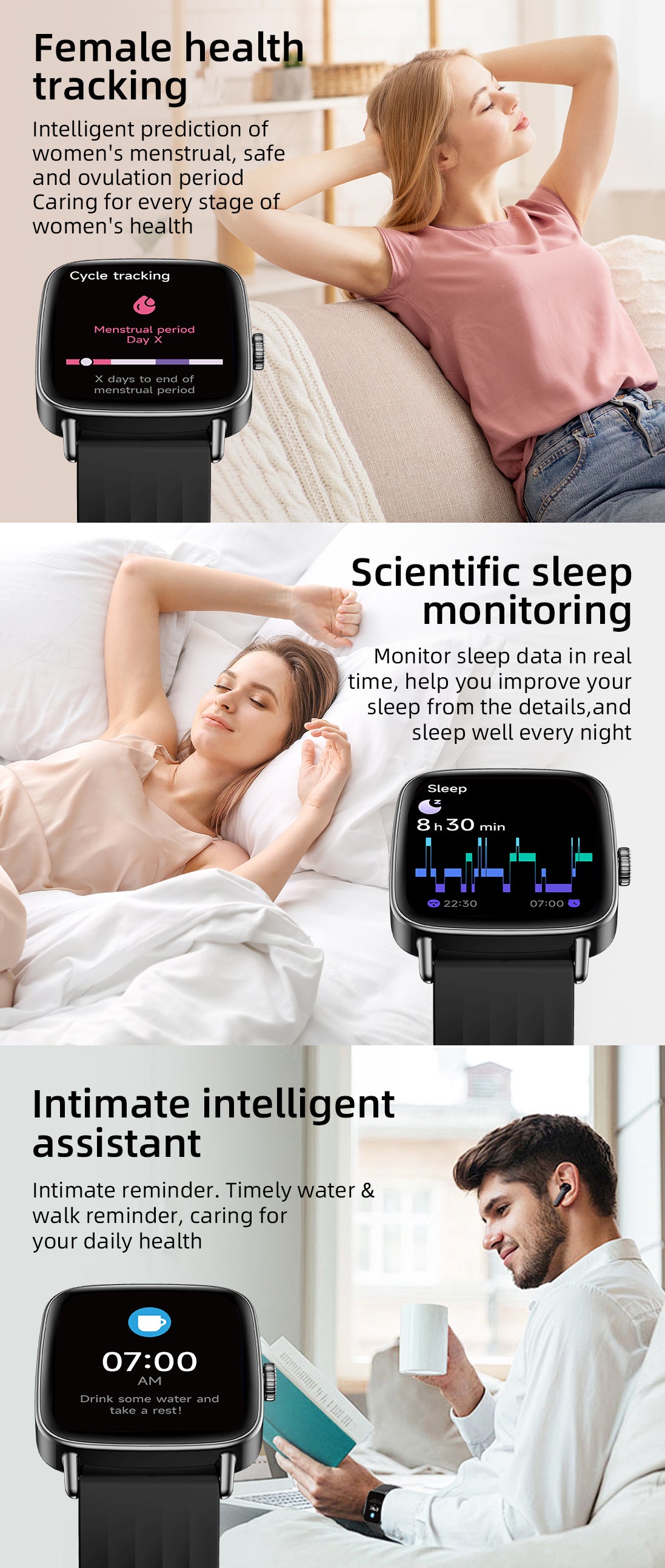 Smartwatch MAXWELL IDW28 - Écran 1,85", en Acier Inoxydable, Bluetooth 5.3, Assistant Vocal IA - Brandstore