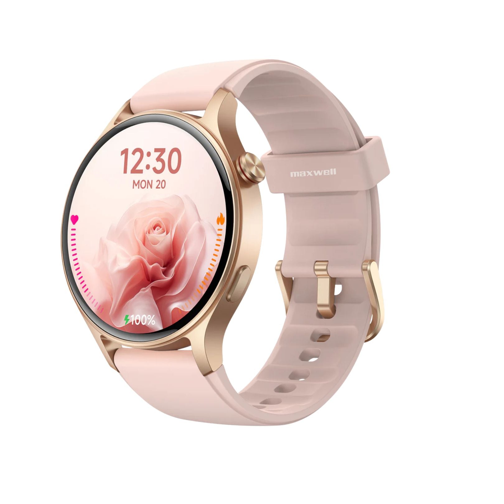 Smartwatch AMOLED Maxwell AR01 Rose Gold atterie 300 mAh avec autonomie de 12 jours