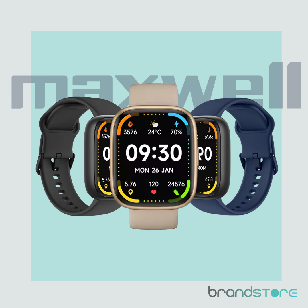 Smartwatch Maxwell IDW26 – Design moderne, Appels Bluetooth, Assistant Vocal Alexa - Brandstore