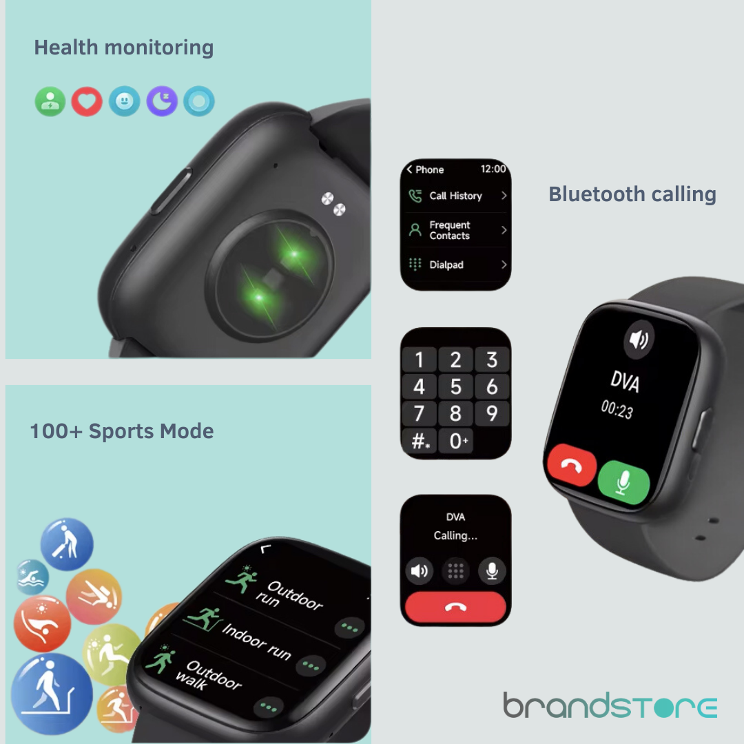 Smartwatch Maxwell IDW26 – Design moderne, Appels Bluetooth, Assistant Vocal Alexa - Brandstore