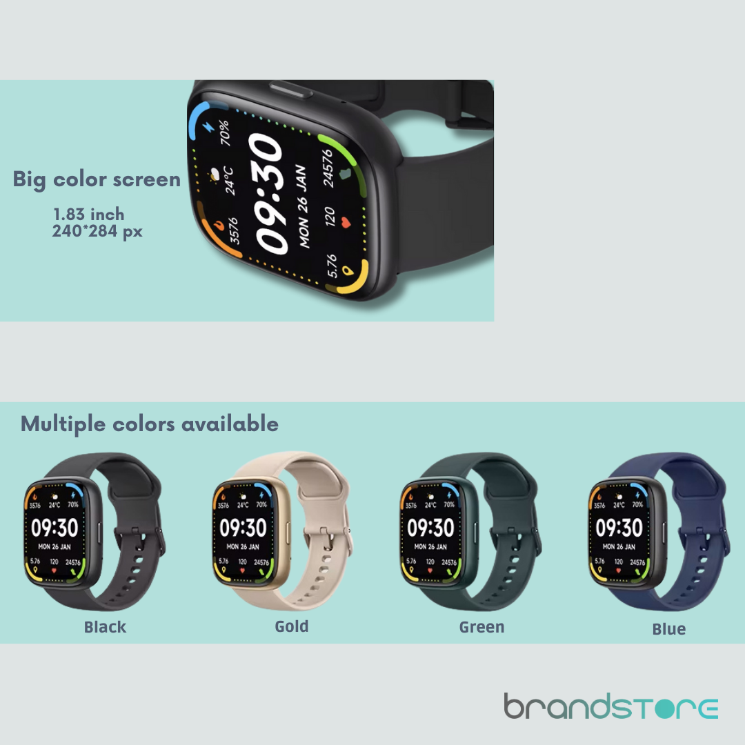 Smartwatch Maxwell IDW26 – Design moderne, Appels Bluetooth, Assistant Vocal Alexa - Brandstore