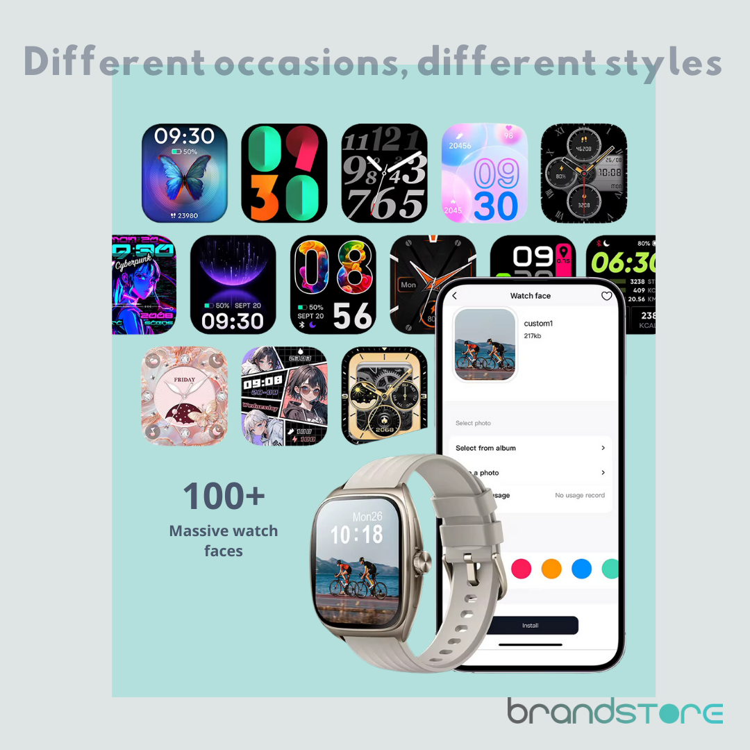 Smartwatch Maxwell GTX19 - Écran Incurvé AMOLED, Boîtier Aluminium Léger et Résistant - Brandstore