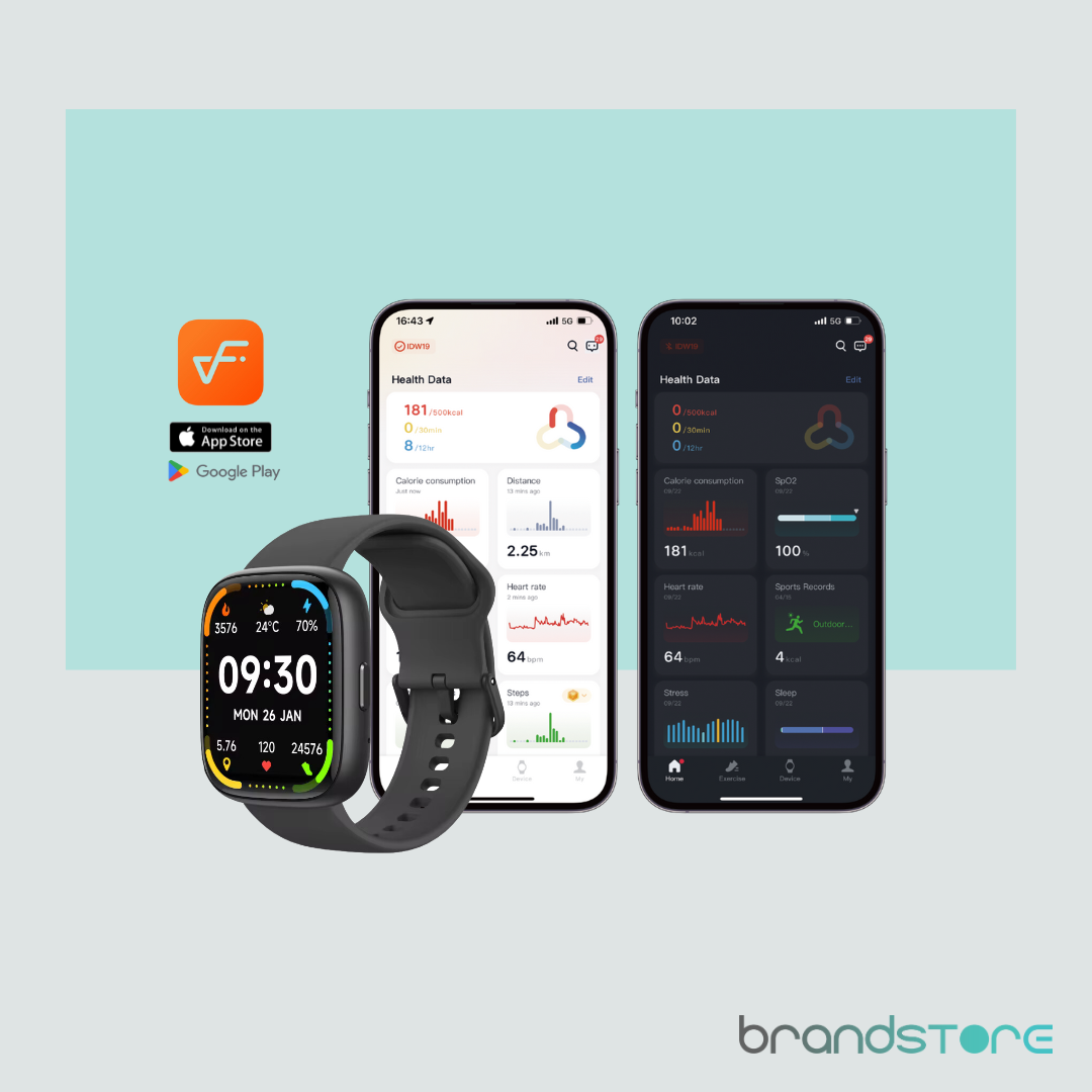 Smartwatch Maxwell IDW26 – Design moderne, Appels Bluetooth, Assistant Vocal Alexa - Brandstore