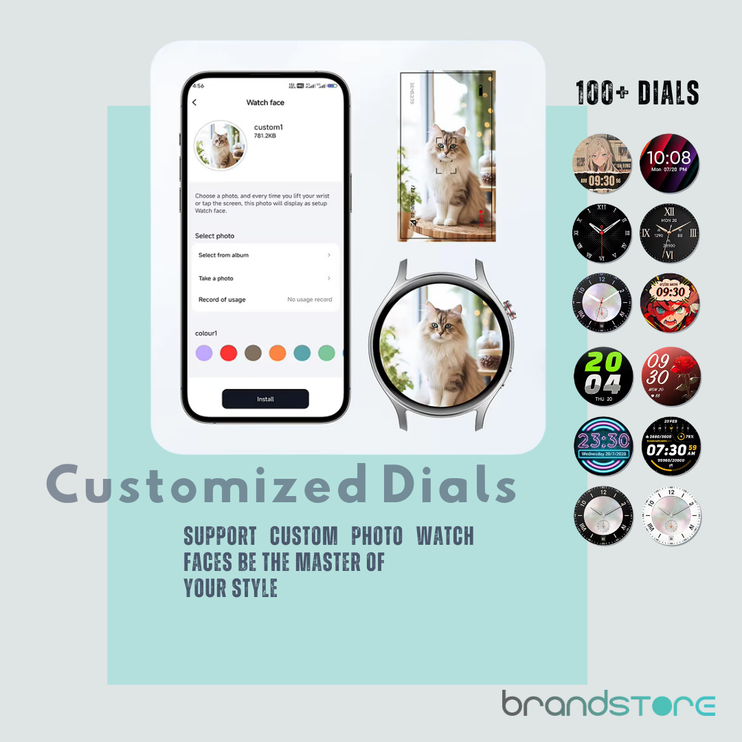 Smartwatch Maxwell AR01 - Suivi de Santé Avancé, Écran AMOLED, Résistant à l'Eau, 120 Modes d'Exercice - Brandstore