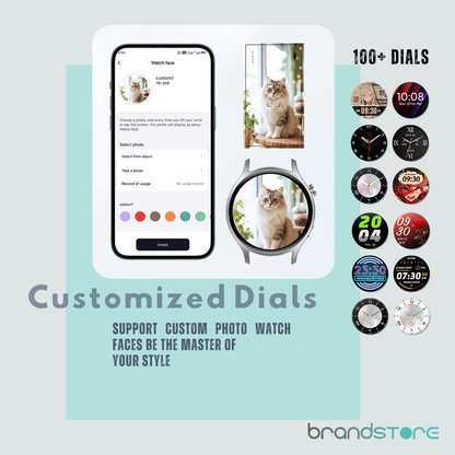 Smartwatch Maxwell AR01 - Suivi de Santé Avancé, Écran AMOLED, Résistant à l'Eau, 120 Modes d'Exercice - Brandstore