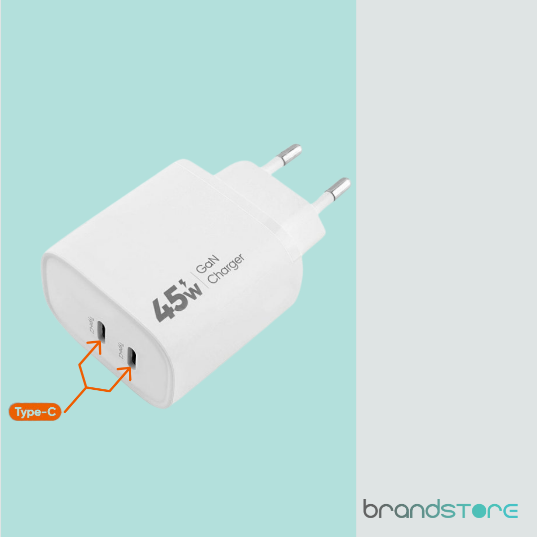 Chargeur Vidvie PLE261 Double Type C 45W - Brandstore