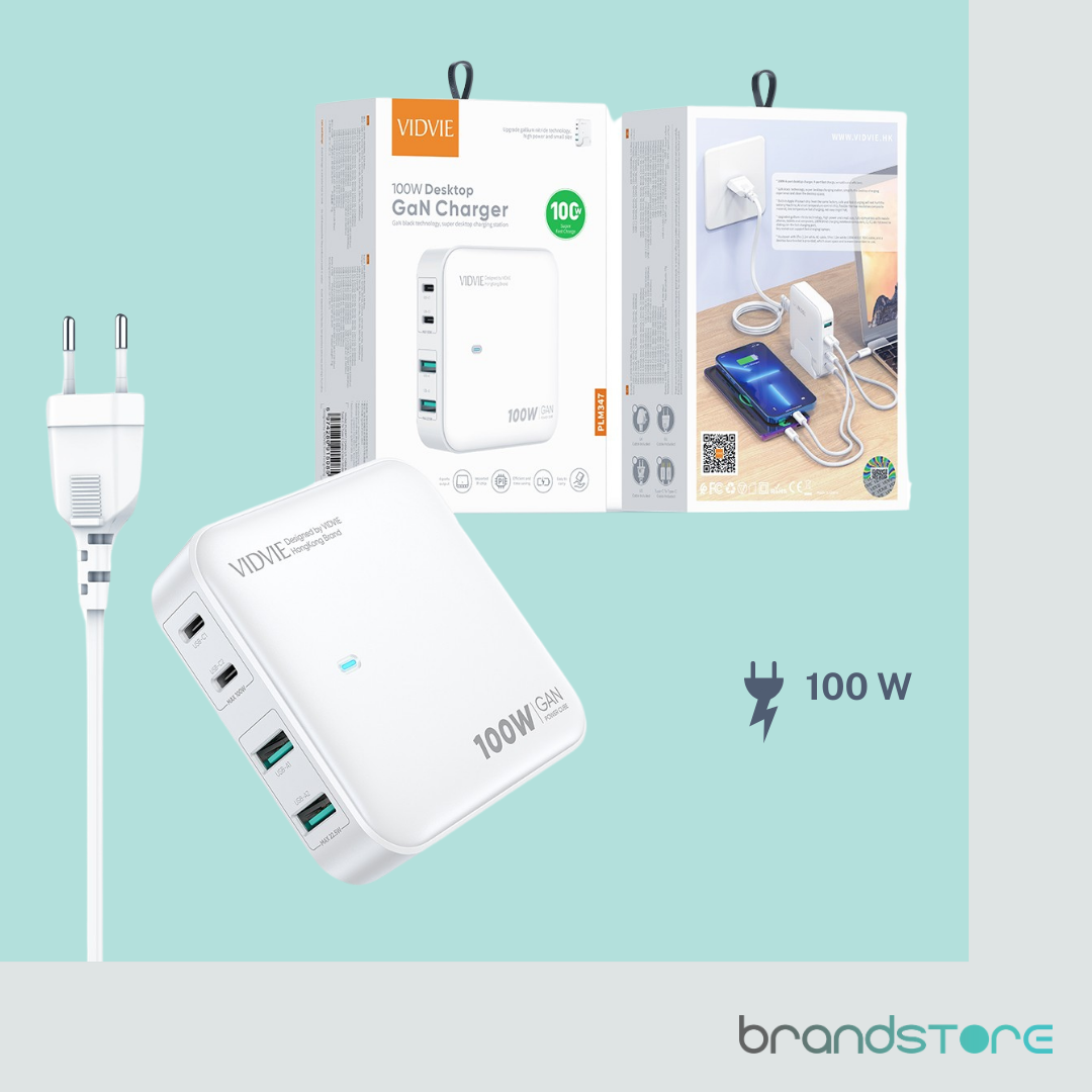 Multi Chargeur VIDVIE PLE247 2 x Ports USB/ 2 x Type-C 100W Super Fast Charging - Brandstore
