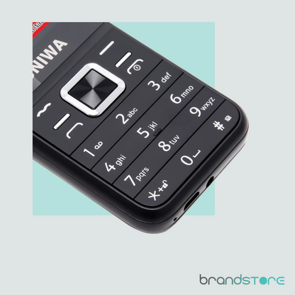 Telephone mobile UNIWA 2.4" Batterie longue durée 1800 mAh,  radio FM sans fil, Double Sim