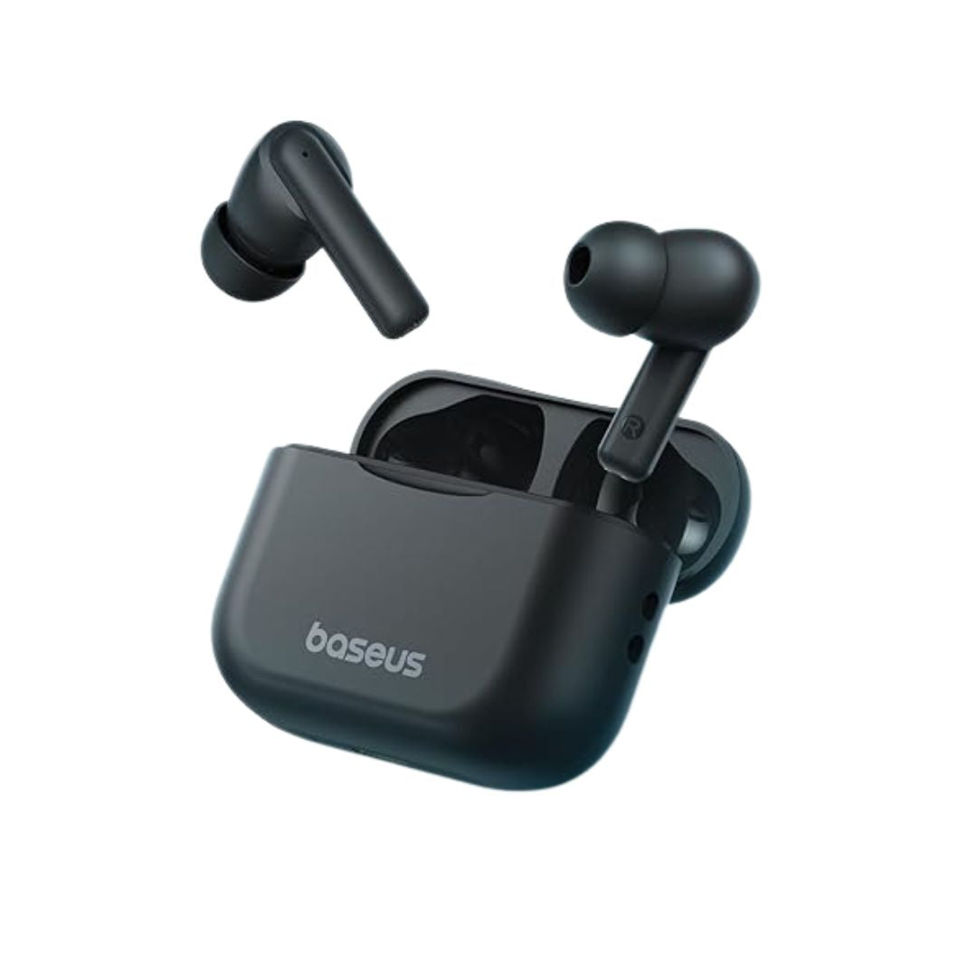 Baseus Bowie E17 – Écouteurs Bluetooth 5.3 avec Réduction de Bruit ENC, 25h d’Autonomie Faible Latence pour Gaming & Appels