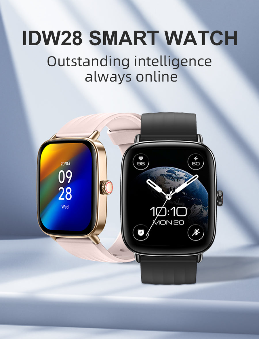 Smartwatch MAXWELL IDW28 - Écran 1,85", en Acier Inoxydable, Bluetooth 5.3, Assistant Vocal IA - Brandstore