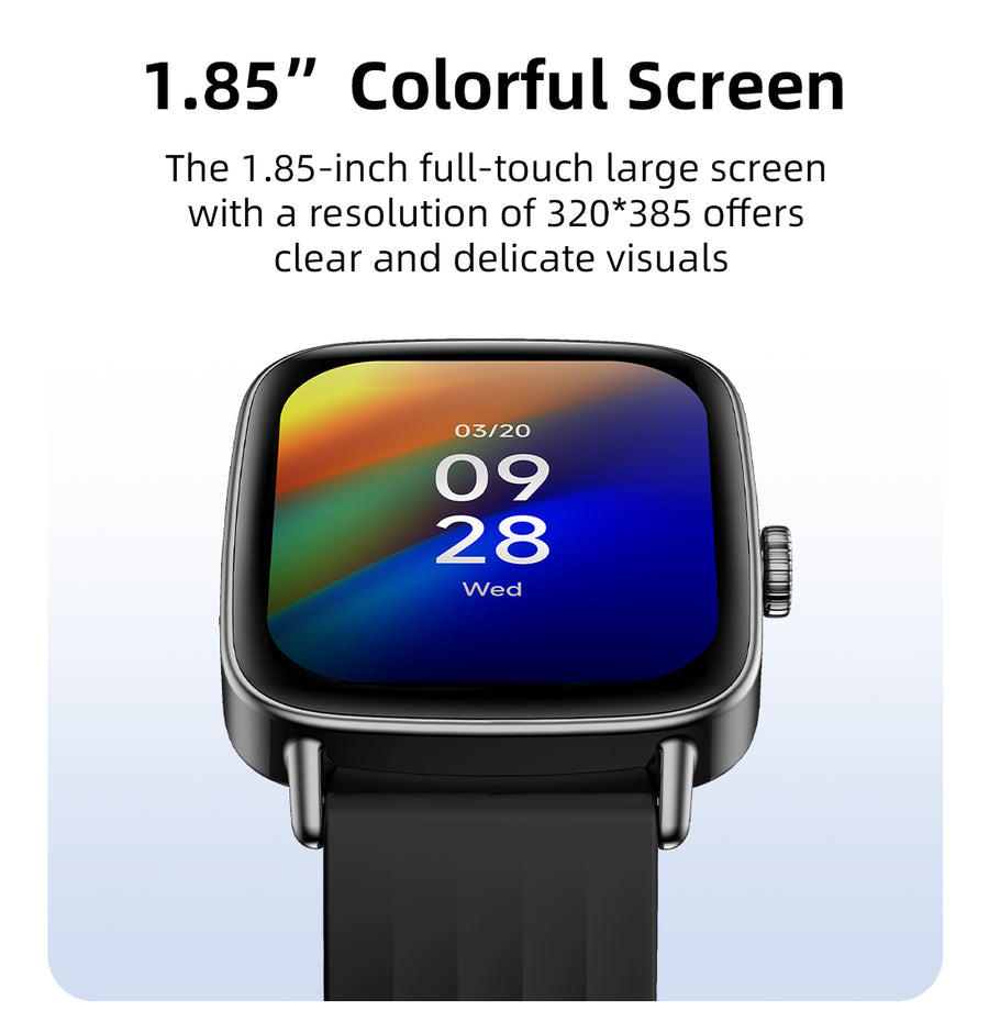 Smartwatch MAXWELL IDW28 - Écran 1,85", en Acier Inoxydable, Bluetooth 5.3, Assistant Vocal IA - Brandstore