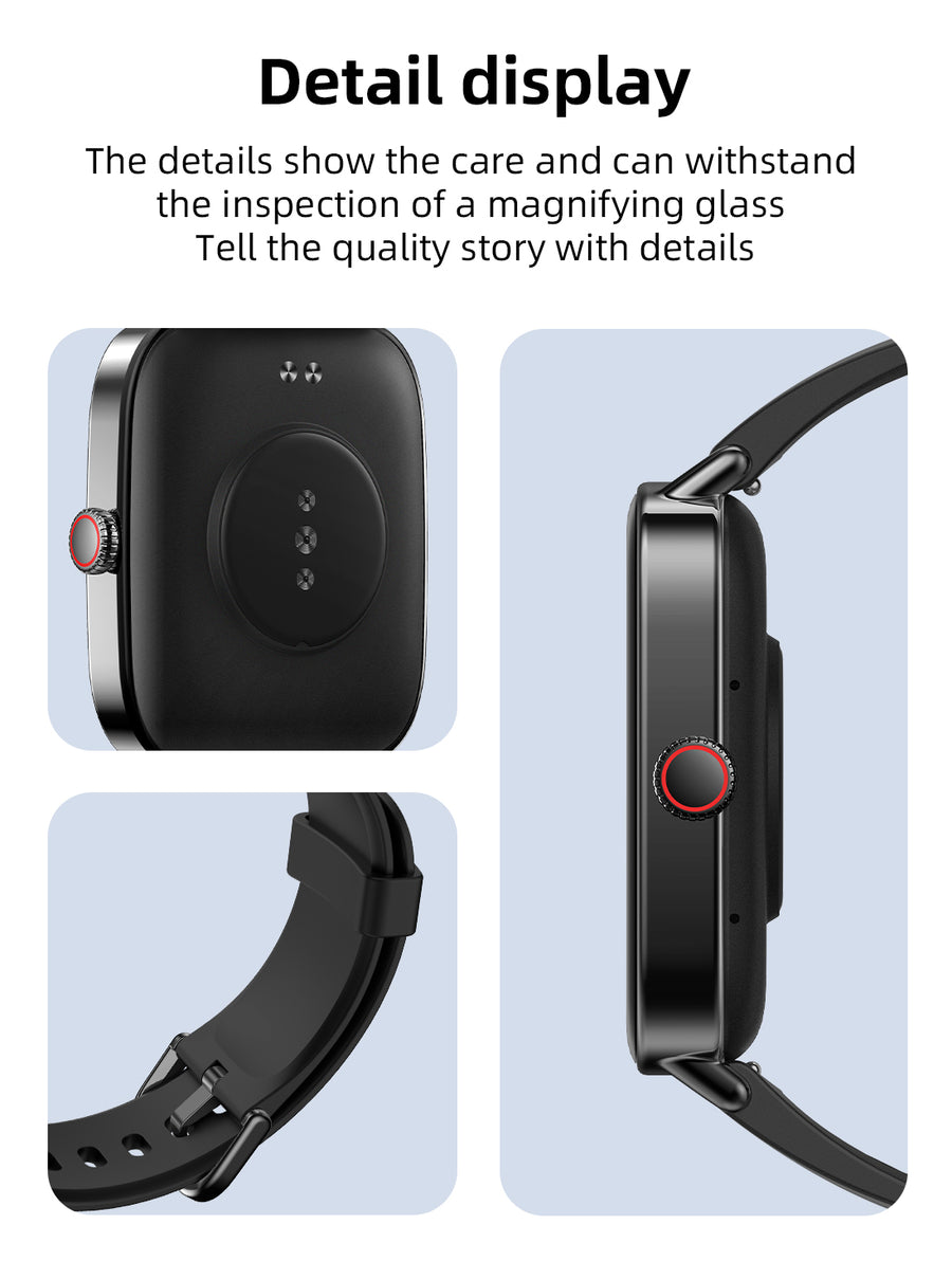 Smartwatch MAXWELL IDW28 - Écran 1,85", en Acier Inoxydable, Bluetooth 5.3, Assistant Vocal IA - Brandstore