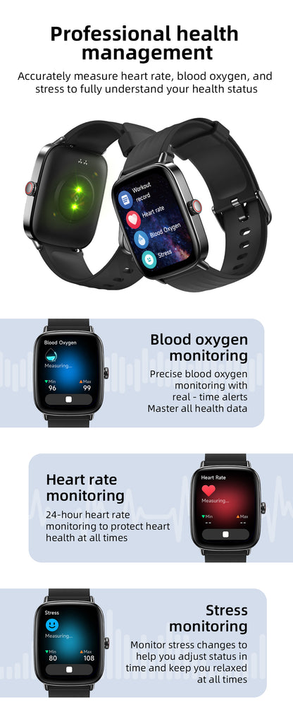 Smartwatch MAXWELL IDW28 - Écran 1,85", en Acier Inoxydable, Bluetooth 5.3, Assistant Vocal IA - Brandstore