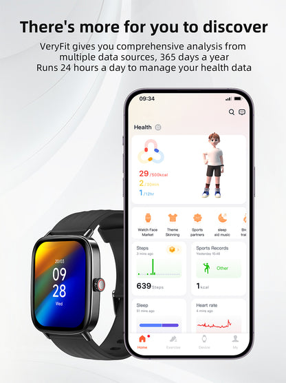 Smartwatch MAXWELL IDW28 - Écran 1,85", en Acier Inoxydable, Bluetooth 5.3, Assistant Vocal IA - Brandstore