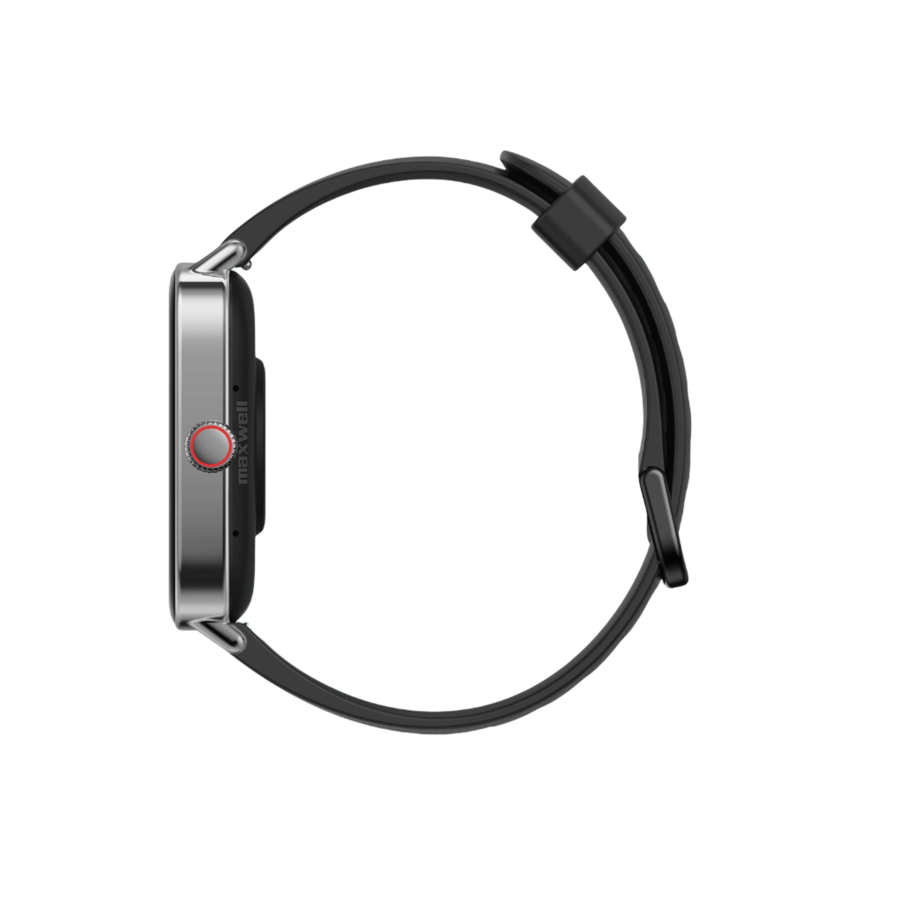 Smartwatch Maxwell IDW28 Silver - Écran 1,85", en Acier Inoxydable, Bluetooth 5.3, Assistant Vocal IA