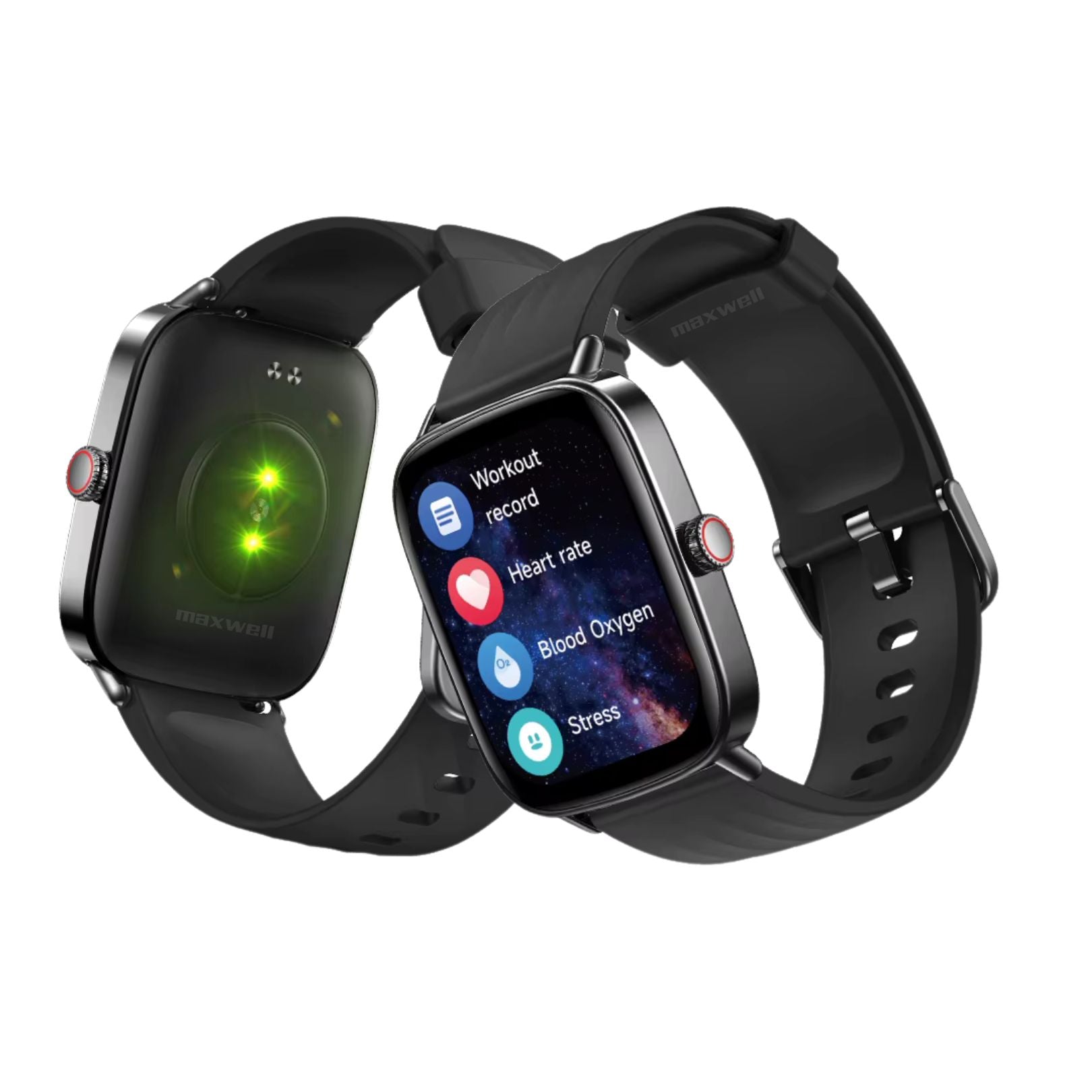 Smartwatch Maxwell IDW28 Black Écran HD 1,85" avec verre CSG