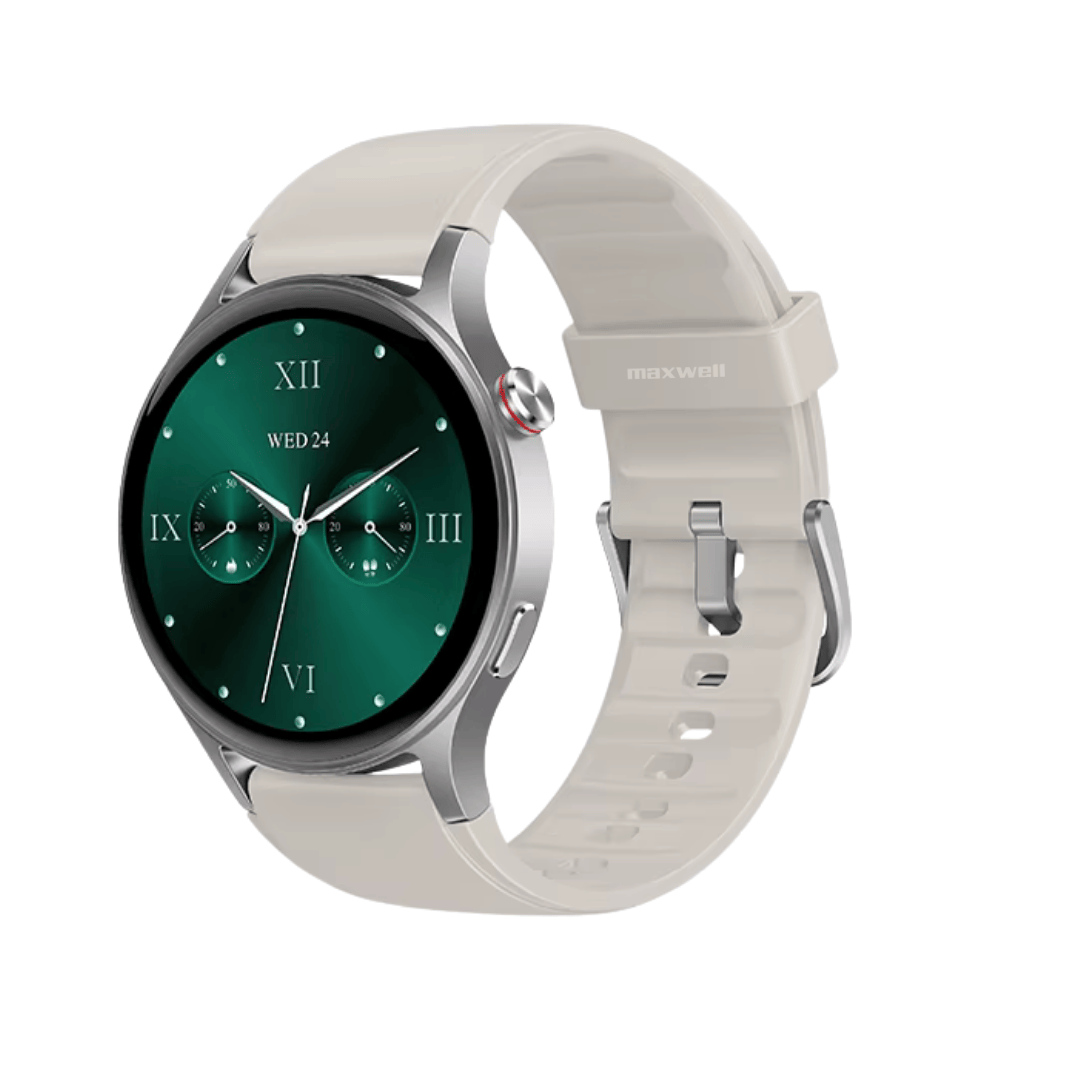 Smartwatch AMOLED Maxwell AR01 Silver Batterie 300 mAh avec autonomie de 12 jours