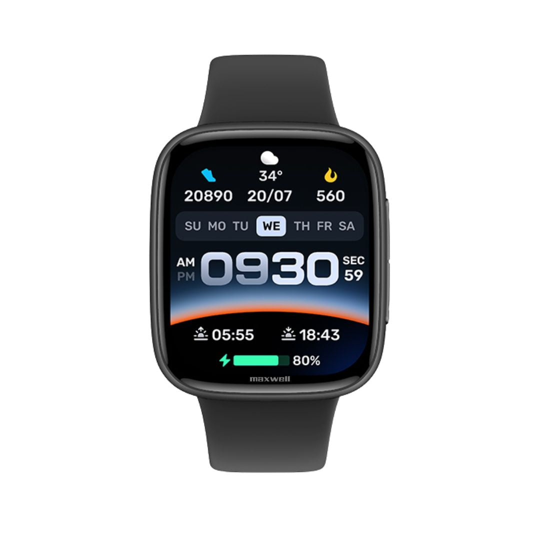 Smartwatch AMOLED Maxwell GTX20 Black Waterproof