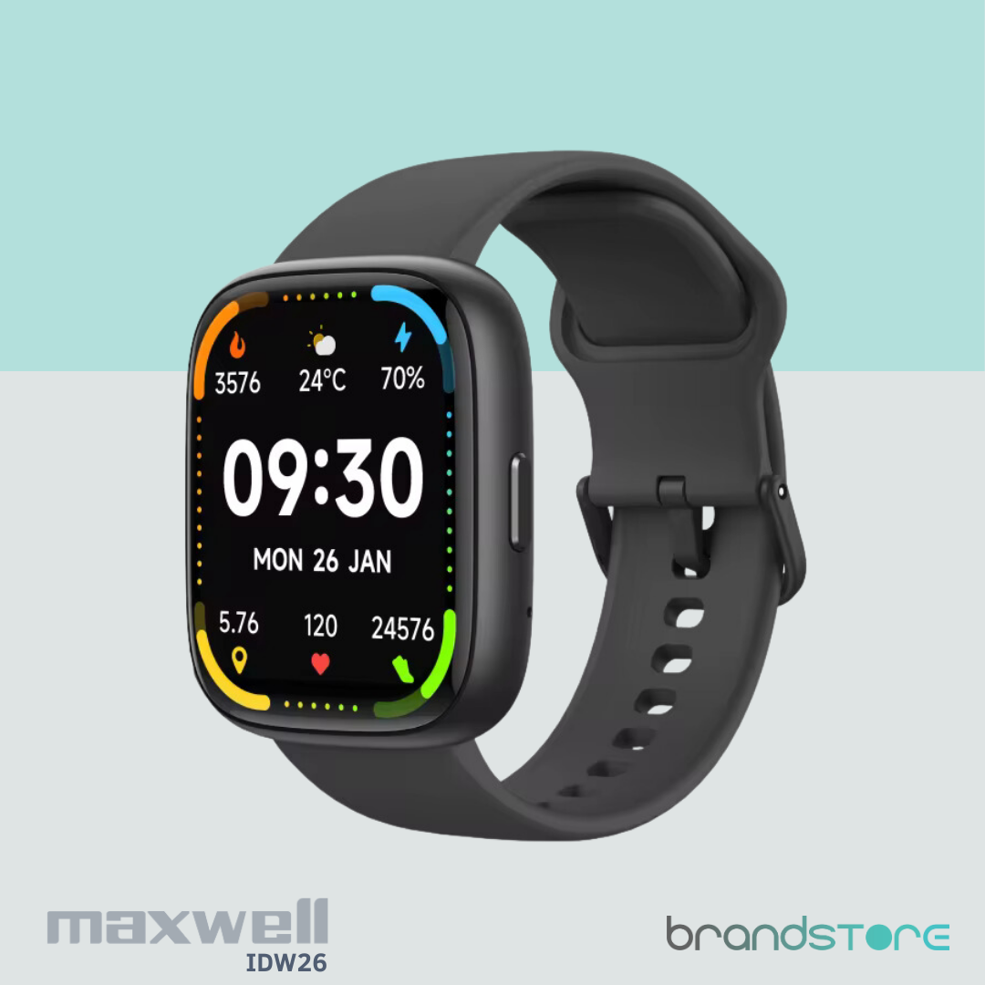 Smartwatch Maxwell IDW26 – Design moderne, Appels Bluetooth, Assistant Vocal Alexa - Brandstore