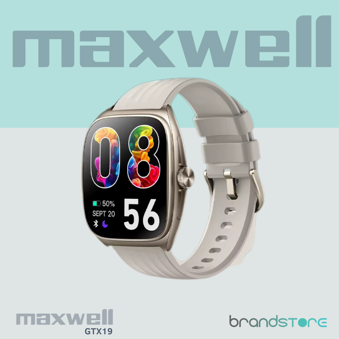 Smartwatch Maxwell GTX19 - Écran Incurvé AMOLED, Boîtier Aluminium Léger et Résistant - Brandstore