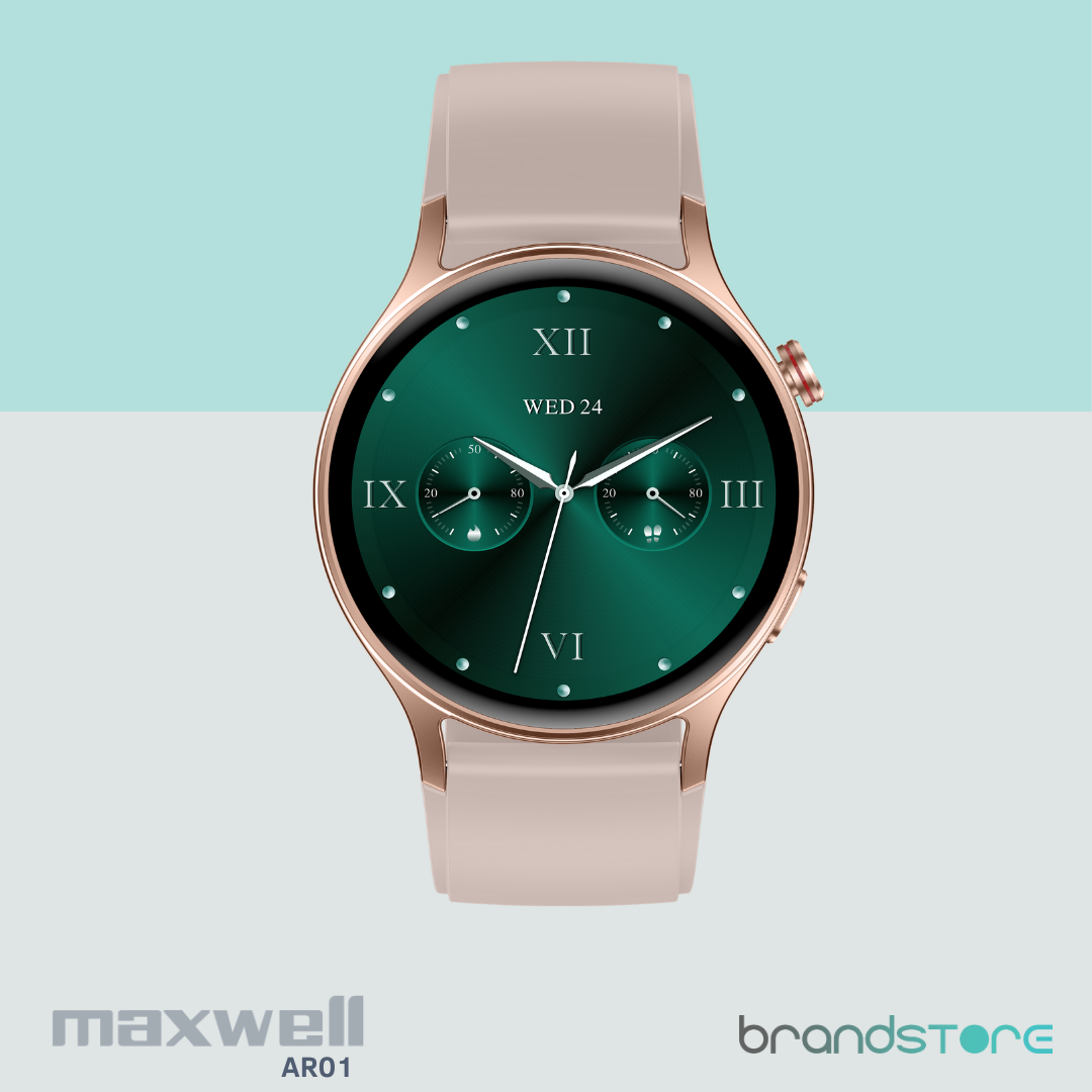 Smartwatch Maxwell AR01 - Suivi de Santé Avancé, Écran AMOLED, Résistant à l'Eau, 120 Modes d'Exercice - Brandstore