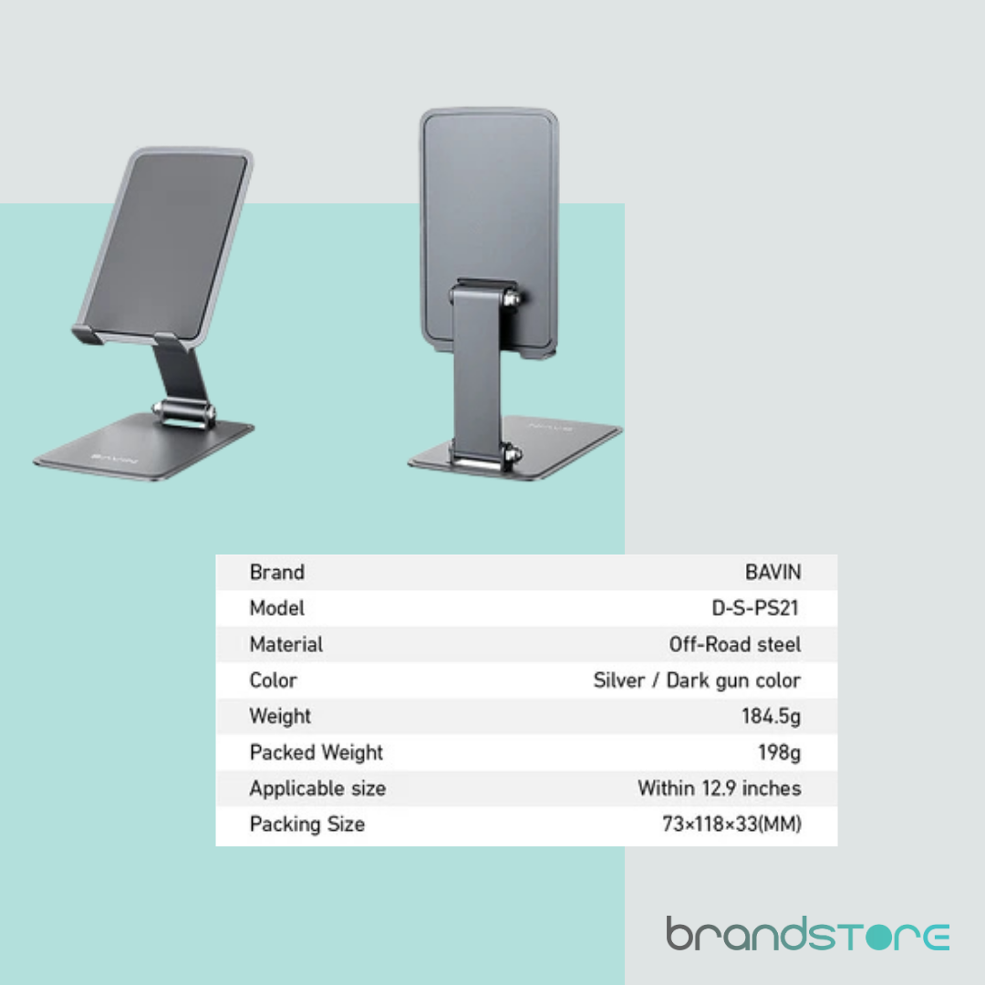 Support Pliable BAVIN PS21 Universel en Métal pour Téléphone et Tablette - Brandstore