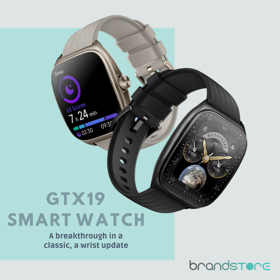 Smartwatch Maxwell GTX19 - Écran Incurvé AMOLED, Boîtier Aluminium Léger et Résistant - Brandstore