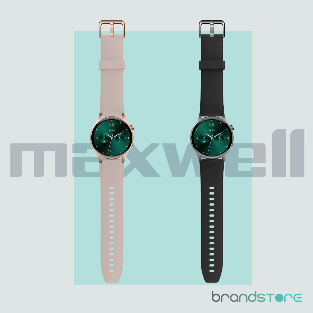 Smartwatch Maxwell AR01 - Suivi de Santé Avancé, Écran AMOLED, Résistant à l'Eau, 120 Modes d'Exercice - Brandstore