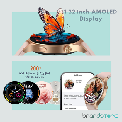 Smartwatch Maxwell AR01 - Suivi de Santé Avancé, Écran AMOLED, Résistant à l'Eau, 120 Modes d'Exercice - Brandstore
