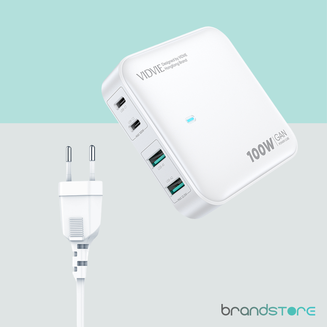 Multi Chargeur VIDVIE PLE247 2 x Ports USB/ 2 x Type-C 100W Super Fast Charging - Brandstore