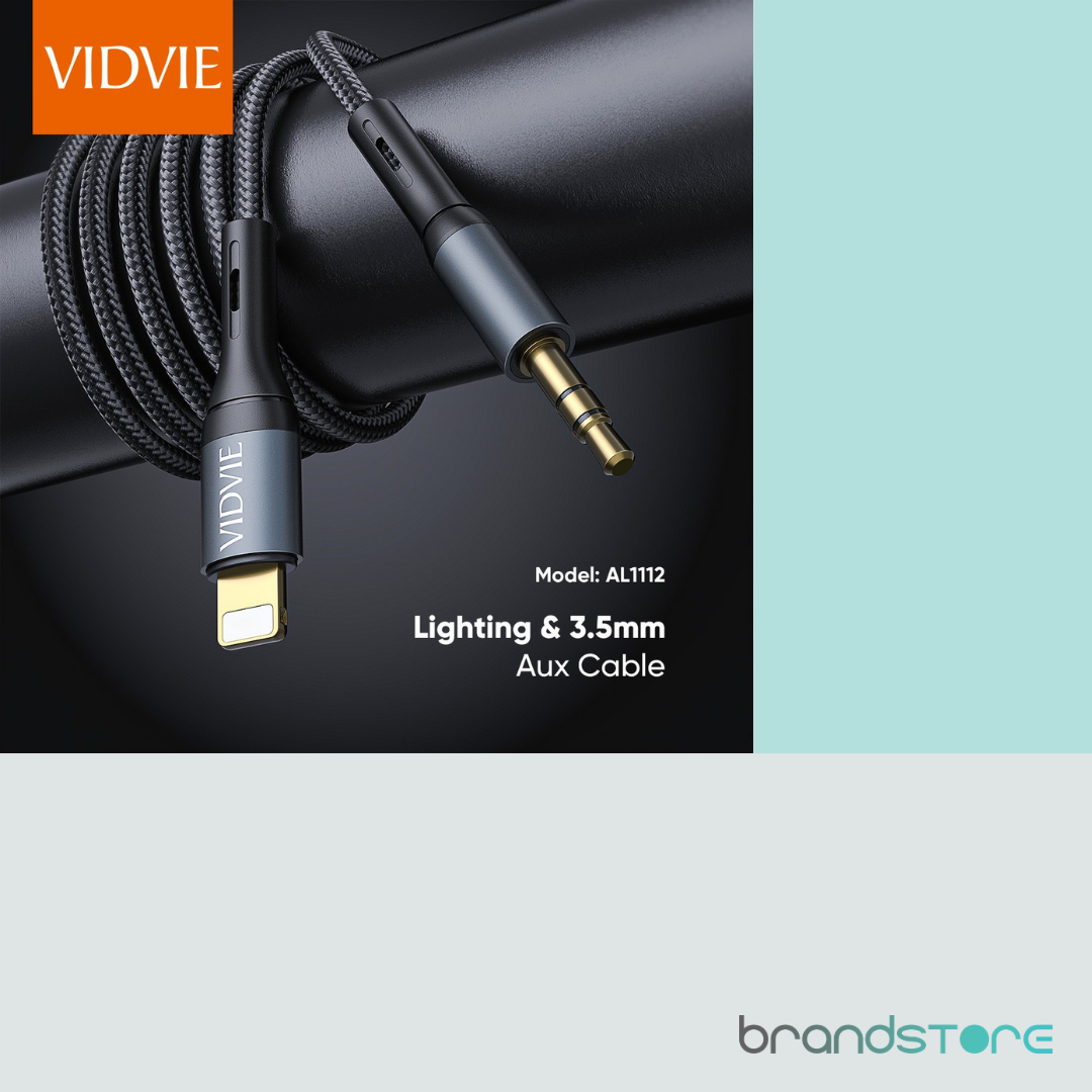 Cable AUX Vidvie AL1112 lightning 1.8m - Brandstore