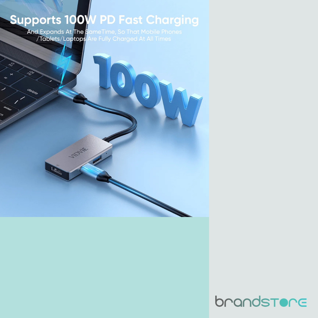 Hub Vidvie HUB04 Type C 3 en 1 - Brandstore