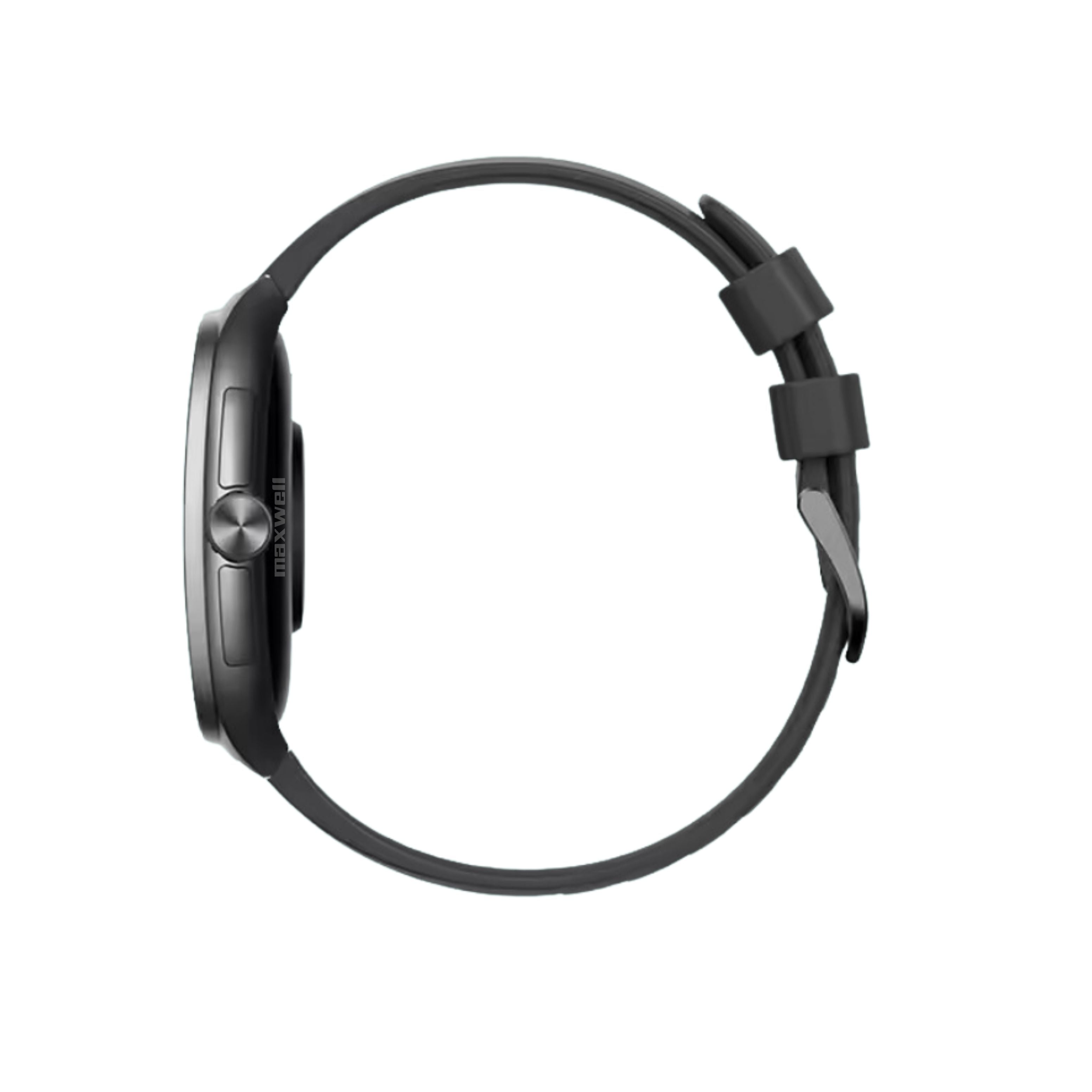 Smartwatch AMOLED Maxwell GTX19 Noir - Écran Incurvé AMOLED, Boîtier Aluminium Léger et Résistant