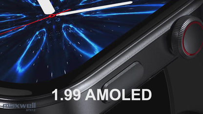 Smartwatch Maxwell GTX12 AMOLED Full Vision HD avec Assistant vocal AI